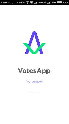 VotesApp Login Screen