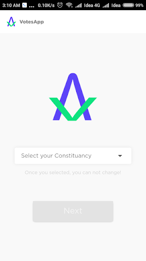 VotesApp Constituency Selection